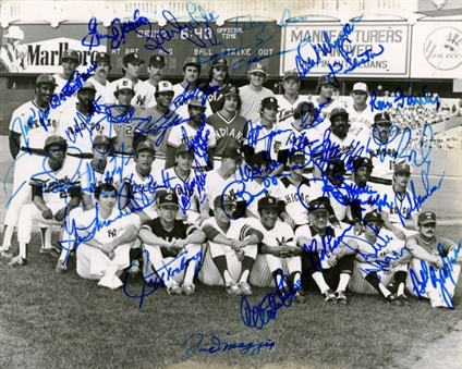 1977 American League All-Star Team-Signed 8x10 Photo (36 Signatures including DiMaggio)